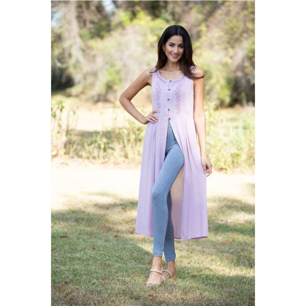 Embroidered Classy Duster - Picture 3 of 3